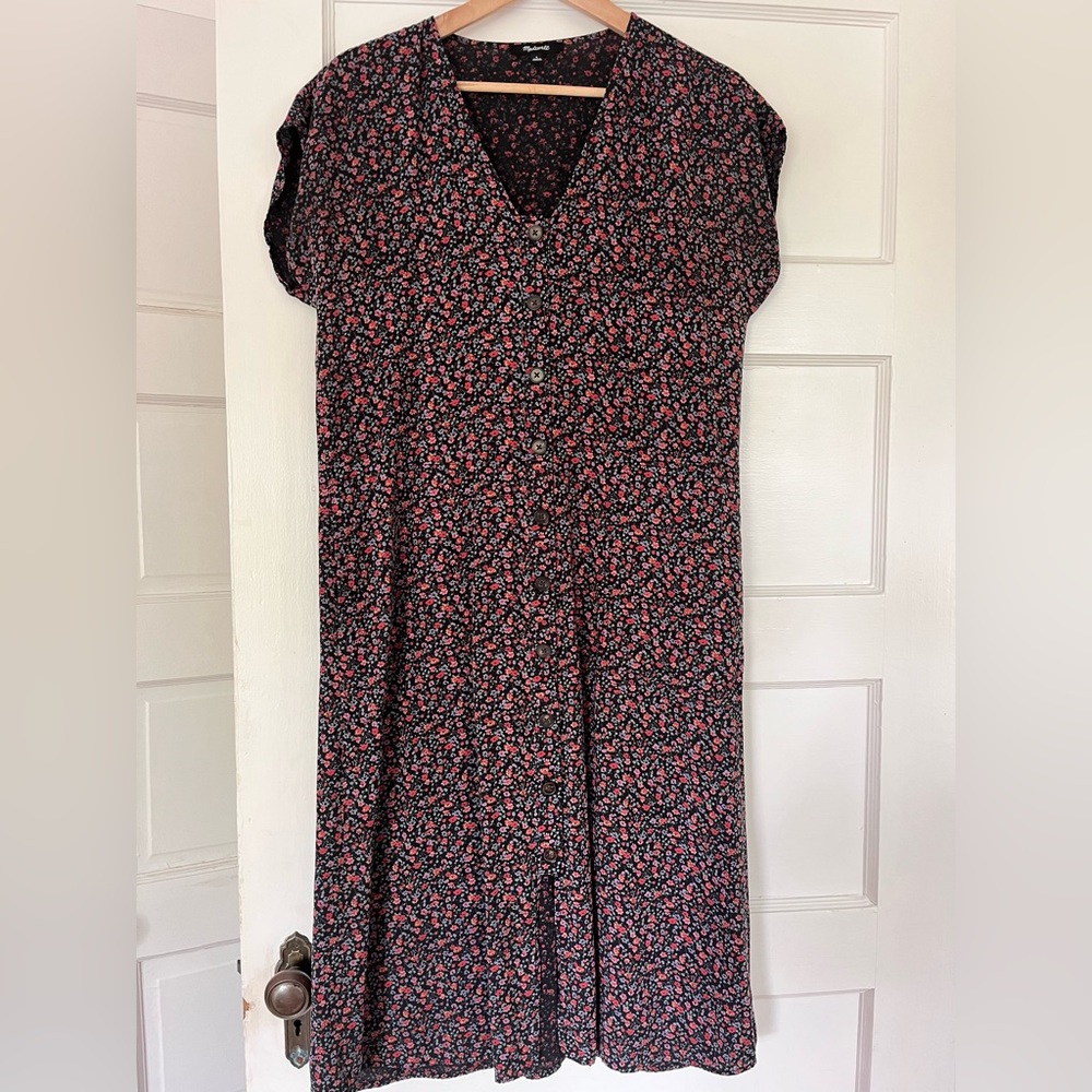 Madewell midi floral dress size small